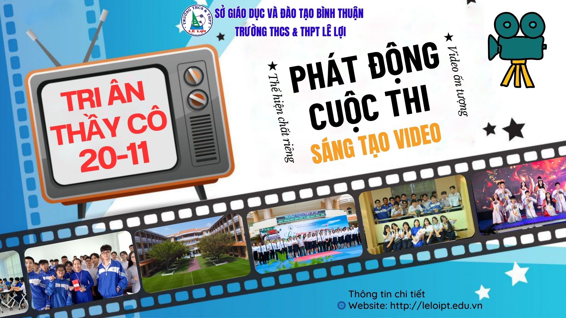PHÁT ĐỘNG CUỘC THI LÀM VIDEO CHỦ ĐỀ VỀ THẦY CÔ, TRƯỜNG HỌC NHẰM TRI ÂN THẦY CÔ NHÂN NGÀY NHÀ GIÁO VIỆT NAM 20-11